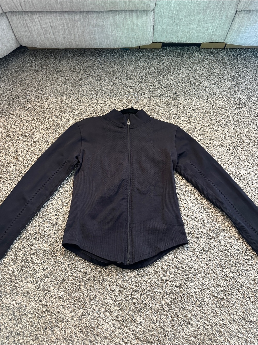 Women's Black Zip-Front Bomber Jacket